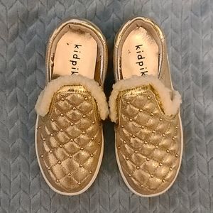 Gold Slip Ons